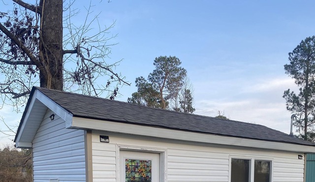Tiny house in country setting