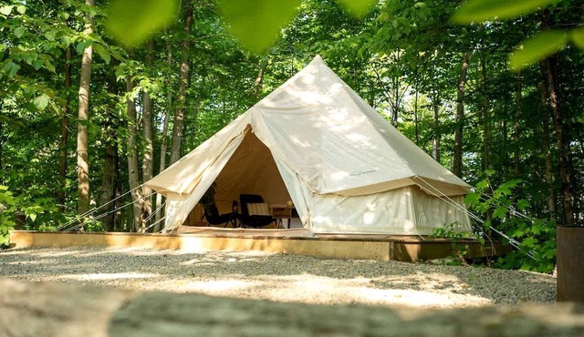 Tranquil Forest Oasis: Fabulous Bell Tent for Two near Tobermory, Canada