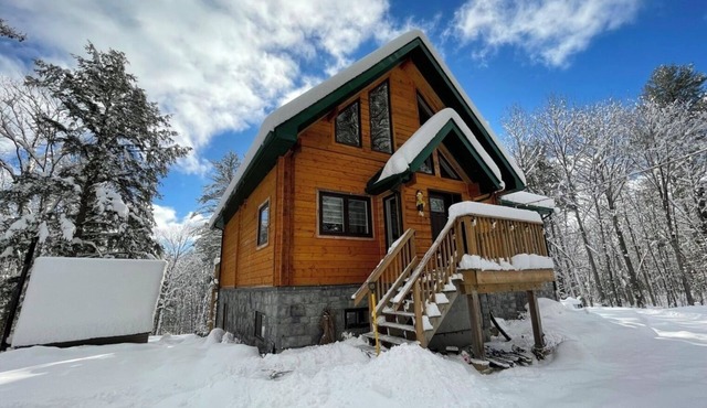 Treetop Log Cottage with Outdoor Sauna and Hot Tub