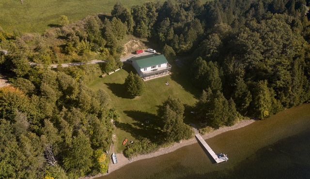 Ultimate privacy on 10 acres, weed free shoreline, beautiful sunsets, Wolfe Lake