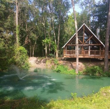 Waterfront Texas Cabin in a Magical Forest Resort